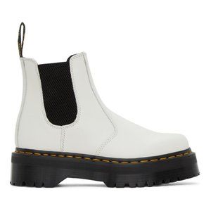 Doc Martens White Chelsea 2976 Quad Boot